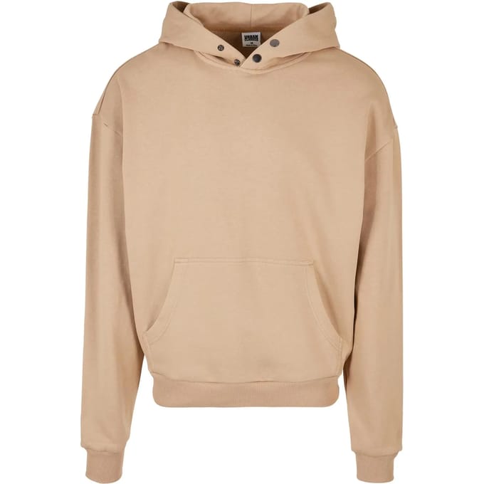 Urban Classics - Snap Hoodie/trui - L - Beige