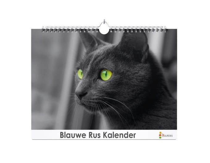 Huurdies - Verjaardagskalender - Blauwe Rus - A4