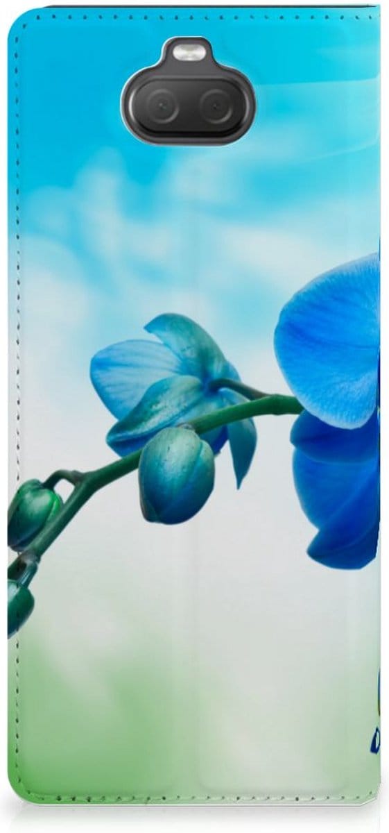 Sony Xperia 10 Smart Cover Orchidee Blauw - Cadeau voor je Moeder