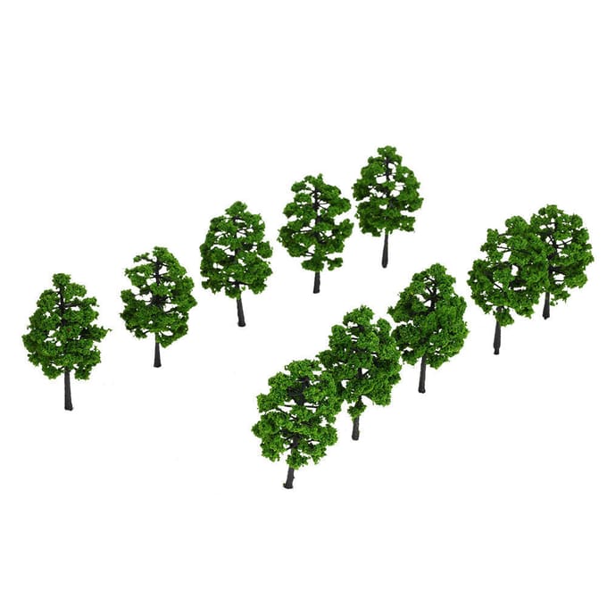 10 Stuks Modelbomen Architectonisch Model Treinbaan Layout Tuin Poppen Bruiloften black