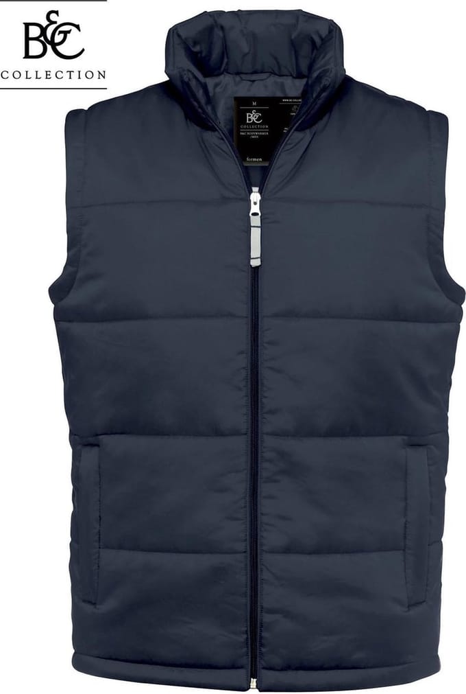 Bodywarmer 'Taffeta® Nylon/Men' merk B&C maat M Wit