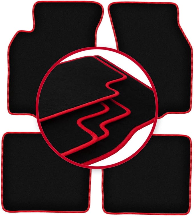 CARLUX-RED automatten voor: Mitsubishi Colt V (CJ0) hatchback (1996-2003)
