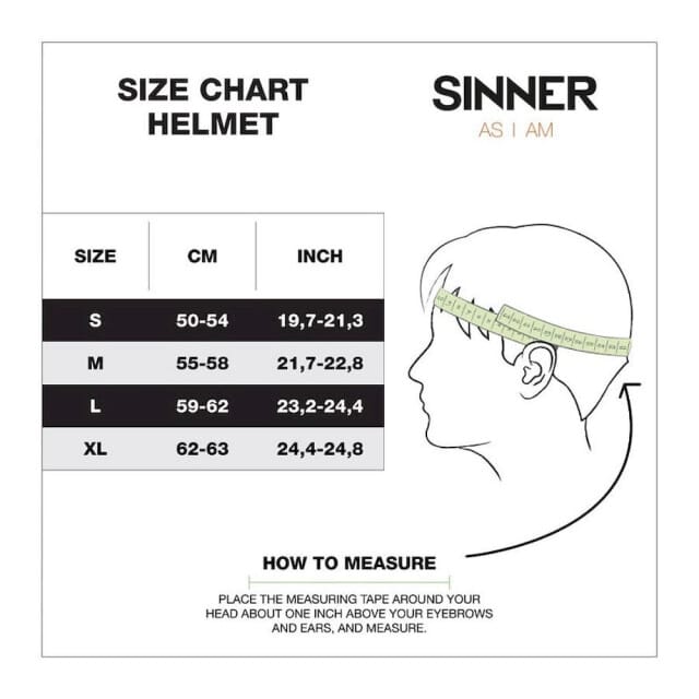 Sinner Titan visor ski helm heren -