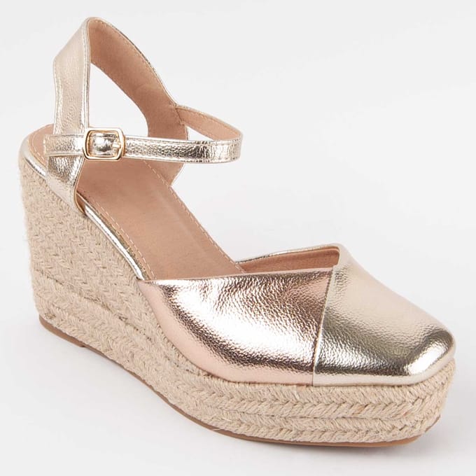 Alpargata De Cuña Para Mujer. Montevita Esparteo6 102792 38 goud