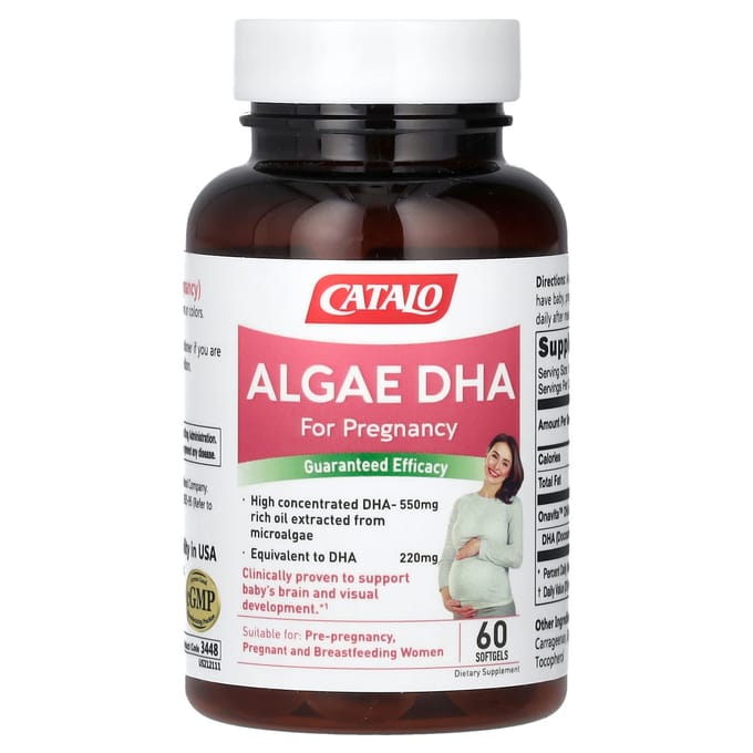 CATALO, DHA aux algues pour femmes enceintes, 60 gélules