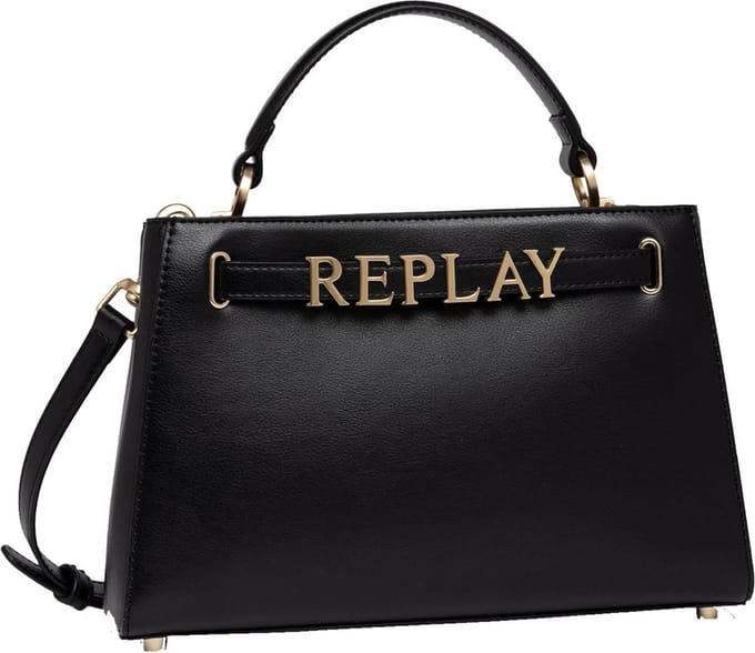 REPLAY Schoudertas Handtas Crossbody Bag Black Zwart
