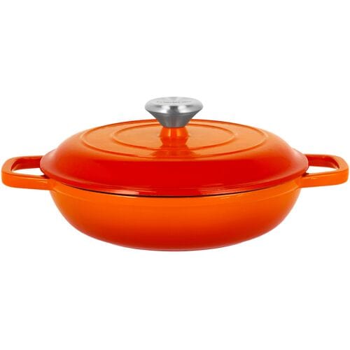 SILVERCREST Gietijzeren hapjespan, Ø25 cm (Oranje)