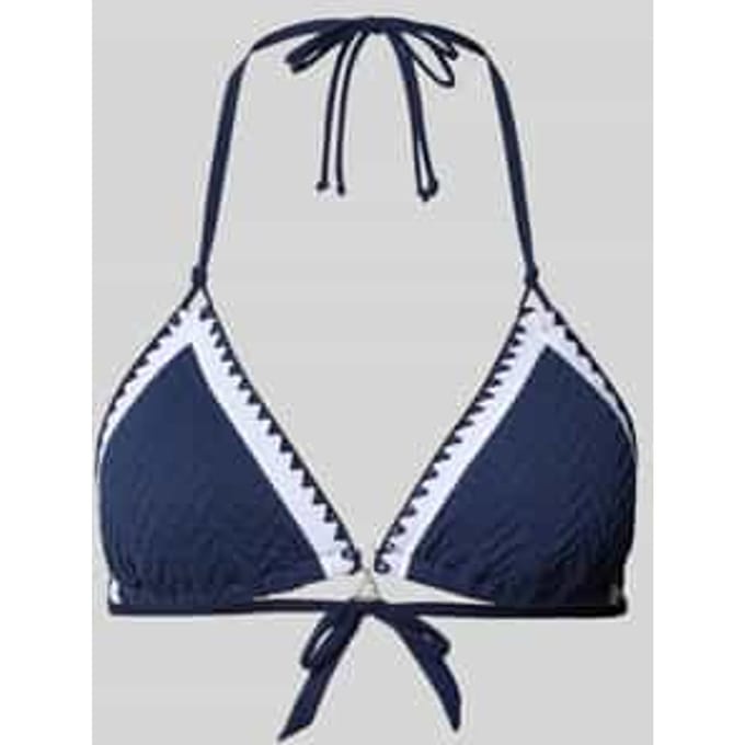 Bikini-bovendeel met structuurpatroon model 'BLUCO'