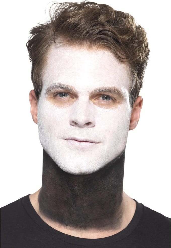Smiffys - Day Of The Dead Senor Bones Kostuum Make-up Kit - Zwart/Wit
