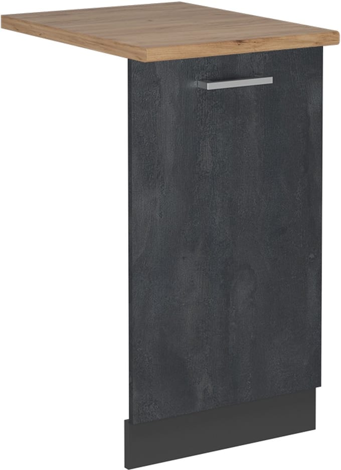 Vicco R-Line Vaatwasserfrontpaneel – 45 cm, WB Eik Zwart beton