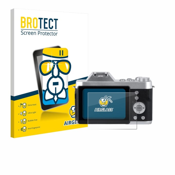 Screenprotector voor Rollei Powerflex 10x Retro Beschermglas transparant