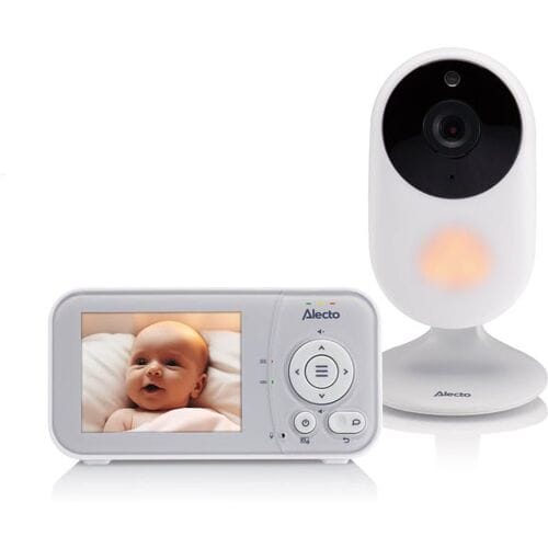 Alecto Babyfoon met Camera - Core Collection - 2,8 inch Scherm - Uitbreidbaar tot 2 camera's - Nachtlampje - DVM2028 - Wit