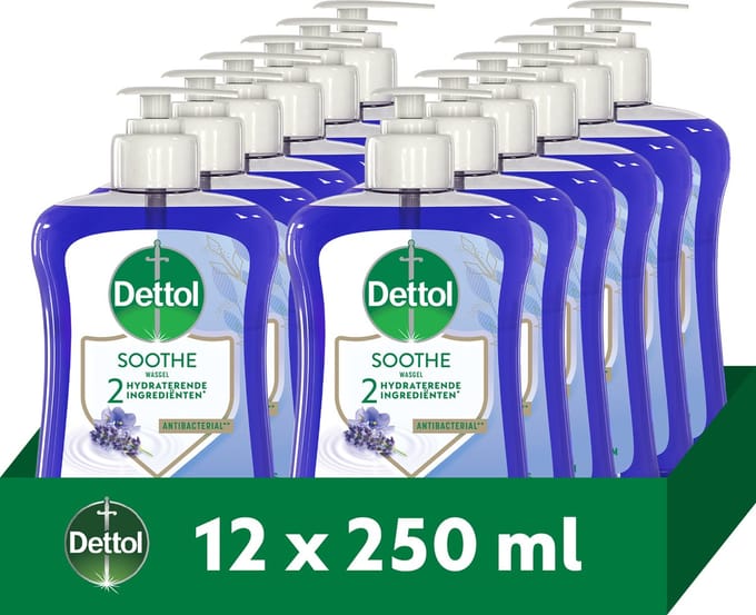 Dettol Relaxing Lavender 250ML - 12 Stuks - Voordeelverpakking