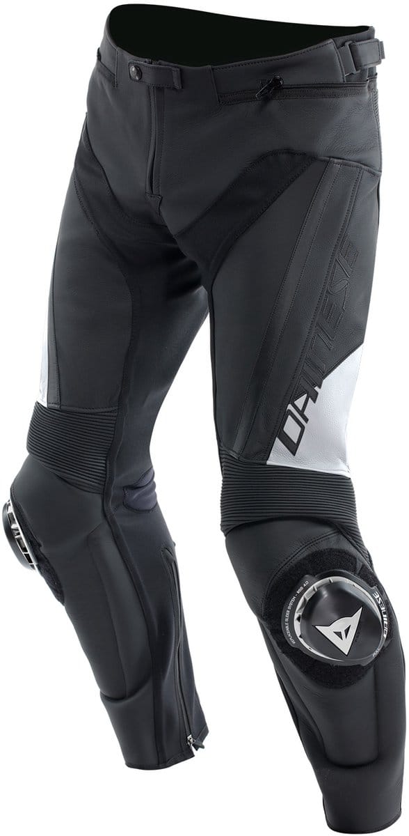 Dainese Delta 4 Leren Motorbroek Zwart Wit - Broek