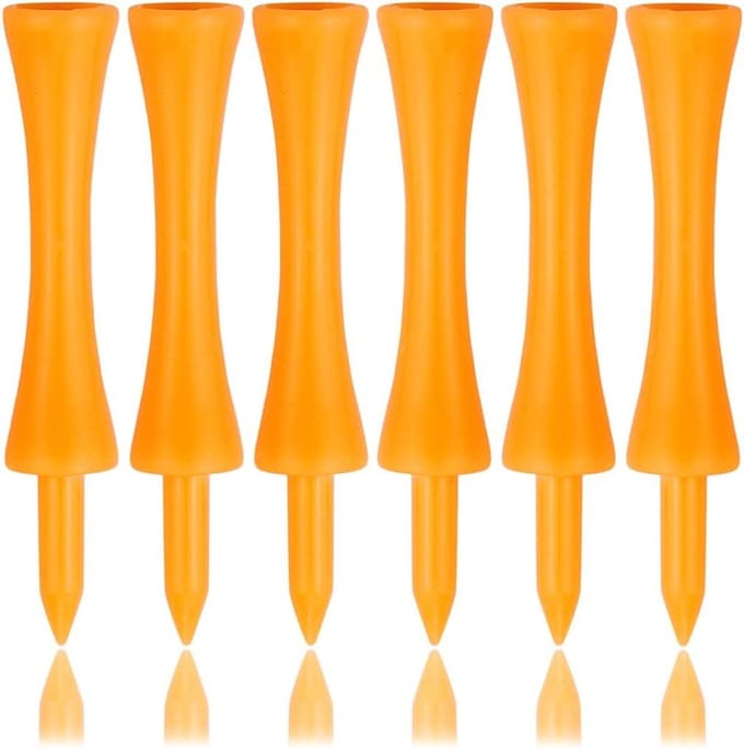 Plastic Golf Tees 70MM - 100 Stuks - Duurzame en Lichtgewicht Tees voor Golfspel