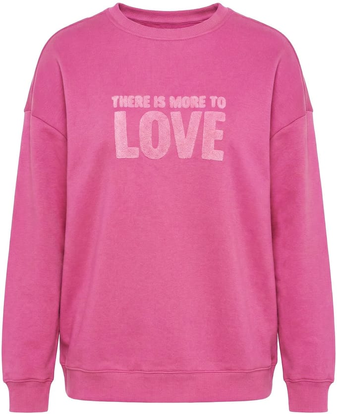 Studio Untold - Dames - Sweatshirt oversized model statement van badstof - Bes - Maat 54+