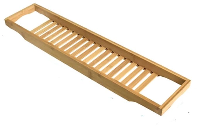Badbrug Multifunctioneel voor Boek Organizer Wijnglas Plank