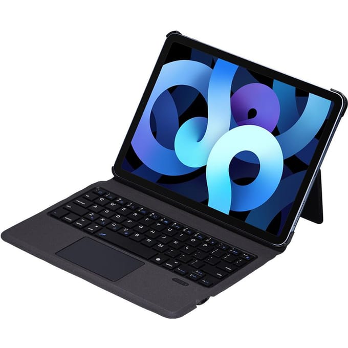 Étui de protection pour tablette avec clavier Bluetooth sans fil compatible avec iPad Pro 11 2018, 2020 et 2021 noir
