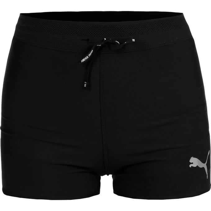 Puma Raceday Ultraform 3in Short Tight Hardlooplegging Dames-Zwart