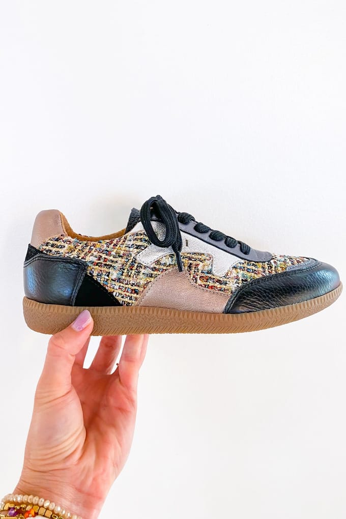 DWRS label Iselle Tweed Silver / Black Taglia: 42 | Sneakers Outlet | Donna | Grigio