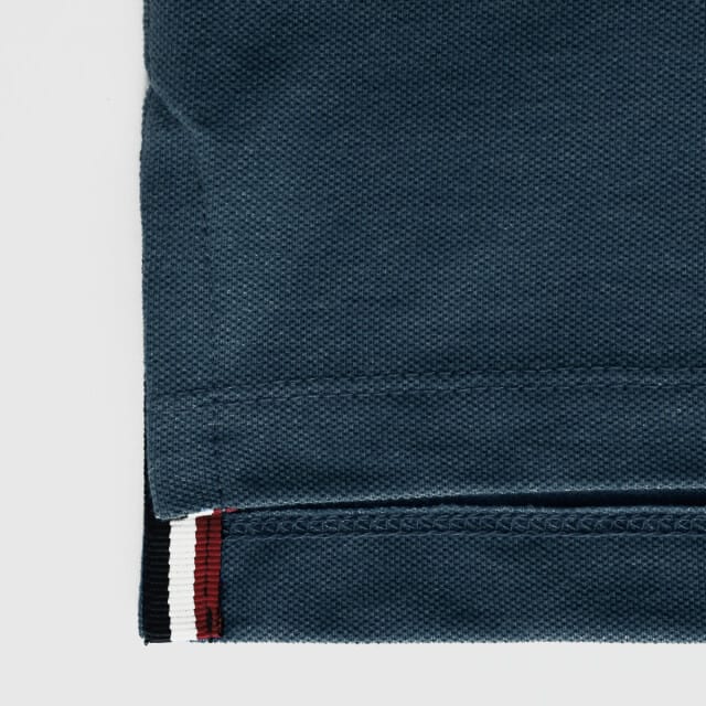 Q1905 Polo shirt bloemendaal donker denim
