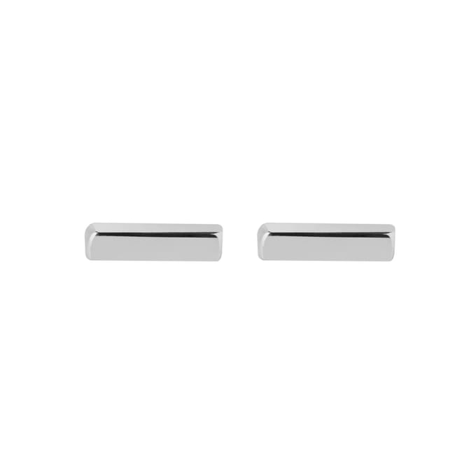 Zilver Staaf Oorknopjes