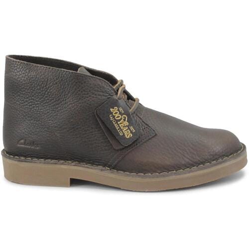 CLARKS Desert Bt Evo. Heren Veterschoenen - Dark Brown Lea