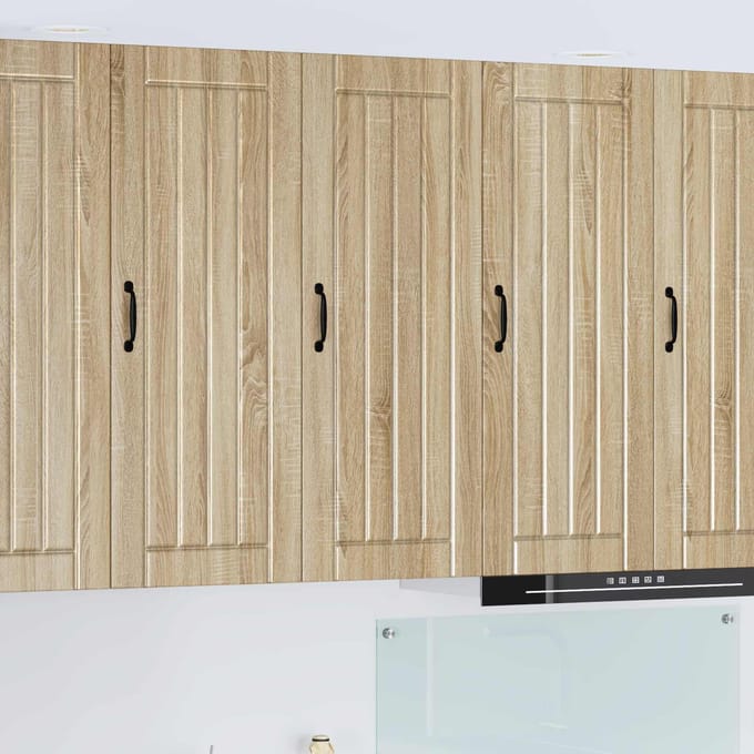 vidaXL - Wandkast - LUCCA - Sonoma - Eiken - 40 - x - 31 - x - 100 - cm - Bewerkt - hout
