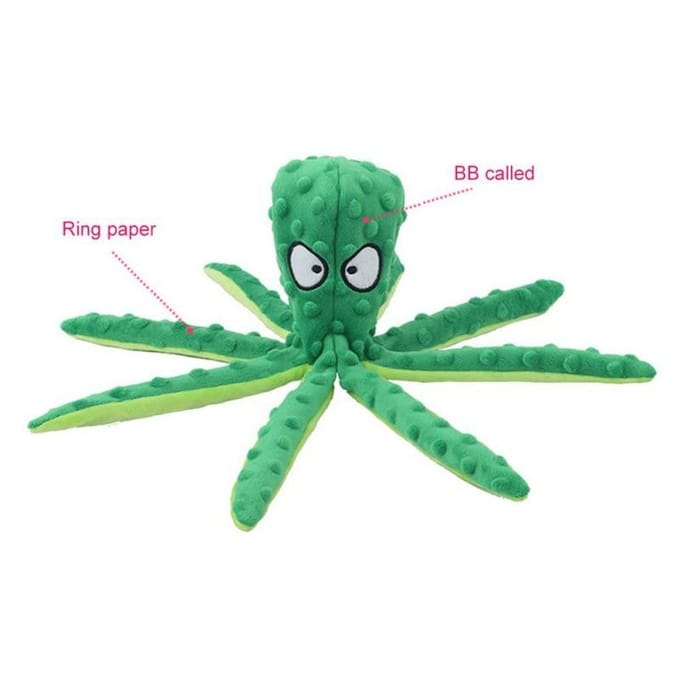 Jouets en peluche pour chiens de compagnie, morsure à mâcher, pieuvre, Puzzle, fournitures de jouets violet