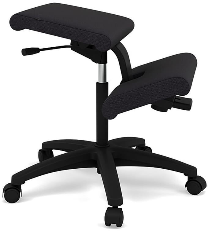 Variér Wing Balans Kniestoel met Wielen – Zwart