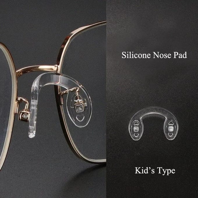1 stuks U-vormige siliconen verbonden bril zachte neuspads voor brillen antislip inzet neuspad S gray