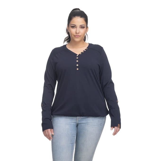 Dames-T-shirt met lange mouwen Ragwear Pinch SOLID Plus