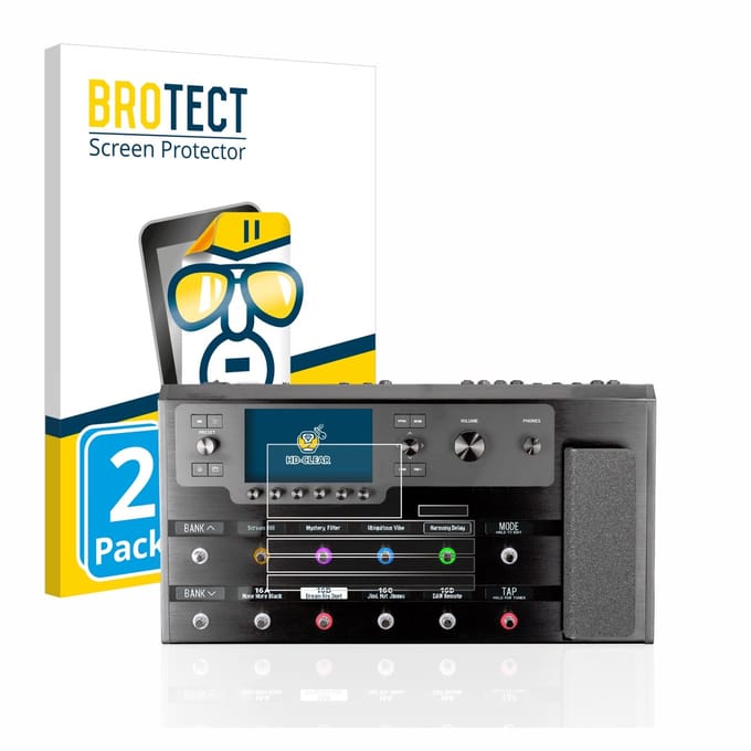 BROTECT - Screenprotector voor Line 6 Helix Floor - Folie Beschermfolie transparant 2 Stuks