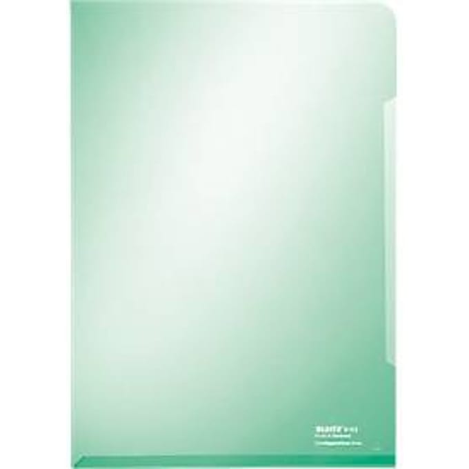 LEITZ® zichtmap Premium 4153, A4, glad, 100 stuks, groen