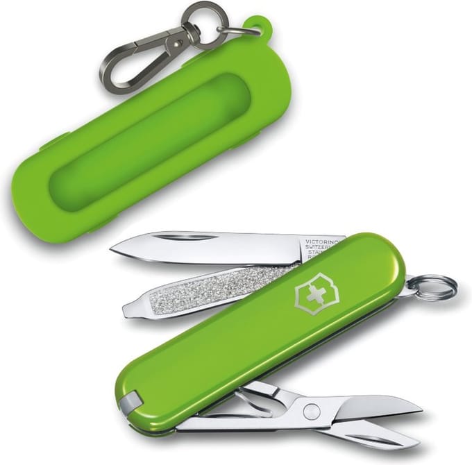 Victorinox Classic SD Smashed Avocado Zakmes + Siliconen Zakmeshoesje