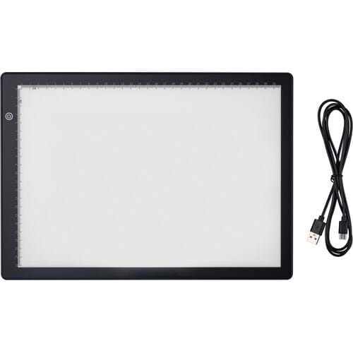 Crelando LED Lightpad A4 - Dimbaar met 3 standen - Voor Diamond Painting, Tekenen - Tekentablet