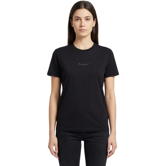 Dsquared2 Klein Signature Logo Zwart T-shirt