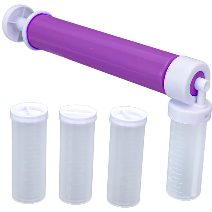 Handmatige Taartpoeder Multifunctionele Plastic Taartkleurspuit voor Bakken van DessertsPaars paars
