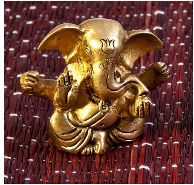 Ganesha messing 6 cm