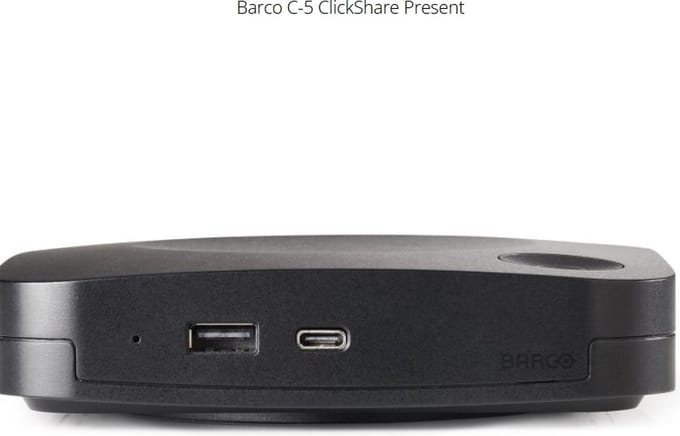 Barco ClickShare C-5 Draadloos 4K UHD presentatiesysteem 3840 x 2160 Pixel