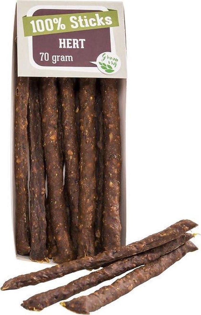 Hondensnacks -100% Hertensticks-10x70gram-Animal King