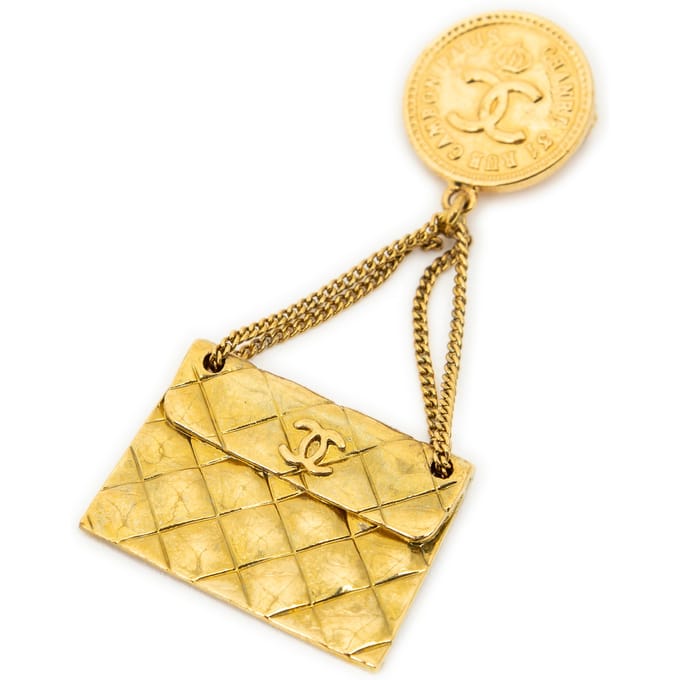 Bag Motif Brooch Pin   Broche