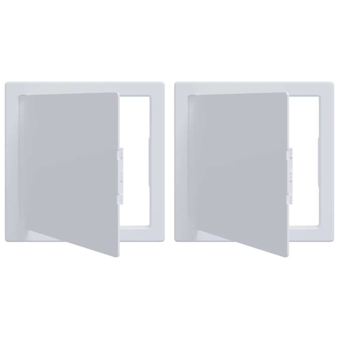 vidaXL - Toegangspanelen - 2 - st - Wit - 20 - x - 20 - cm - ABS - Kunststof