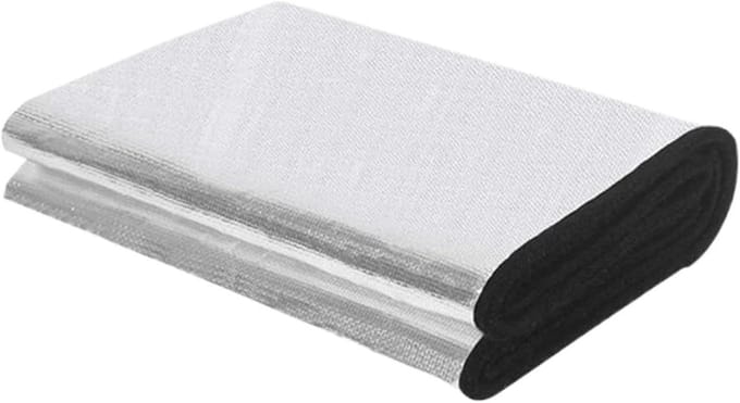 Batterij Isolatie Deken - Thermische Wrap - Winter Bescherming - Brandwerende Constructie - 102 x 18 cm - Grijs