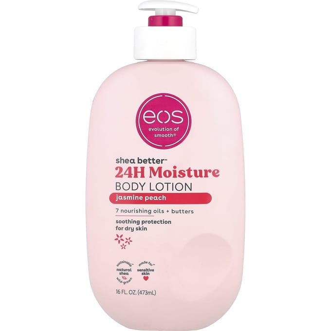 Shea Better™, 24H Hydratatie, Bodylotion, Jasmijn Perzik, 473 ml (16 fl oz) white