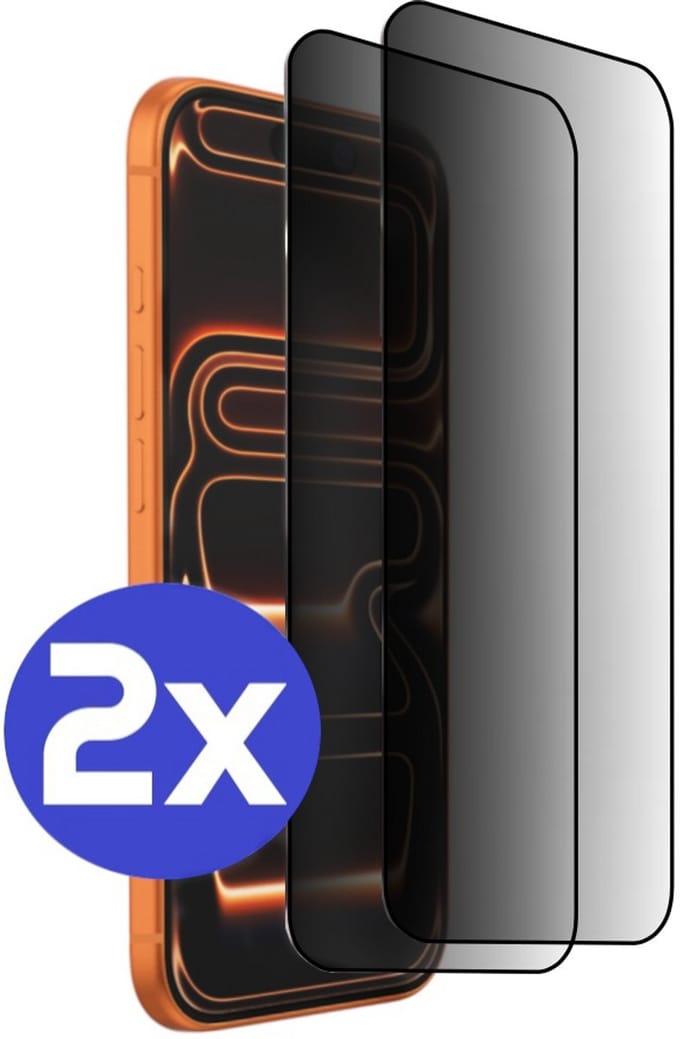 ArmorDrop Privacy Screenprotector Geschikt Voor iPhone 17 Pro Max - Gehard Glas - 2 Stuks