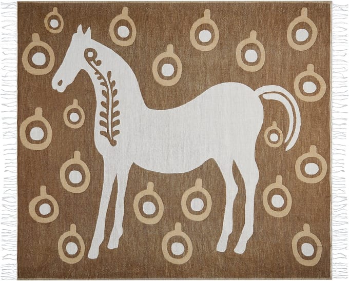 SIDDHA - Plaid - Bruin - 130 x 170 cm - Acryl