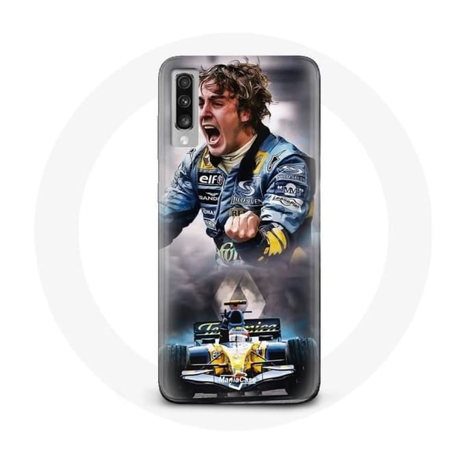 Case voor Samsung Galaxy A50 Formule 1 Fernando Alonso F1-coureur