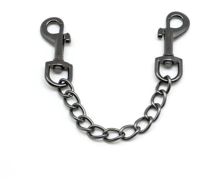 Liebe Seele - Quick Release Clips Met Ketting - Zwart Chroom