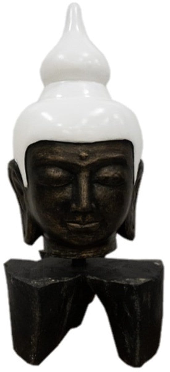 Ornament Boeddha hoofd teak L